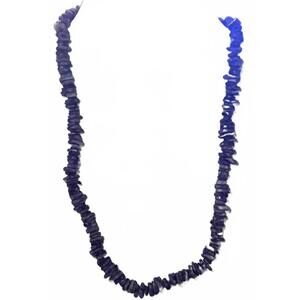 Natural Purple Stone Chip Necklace – Y2K Vintage Boho Jewelry